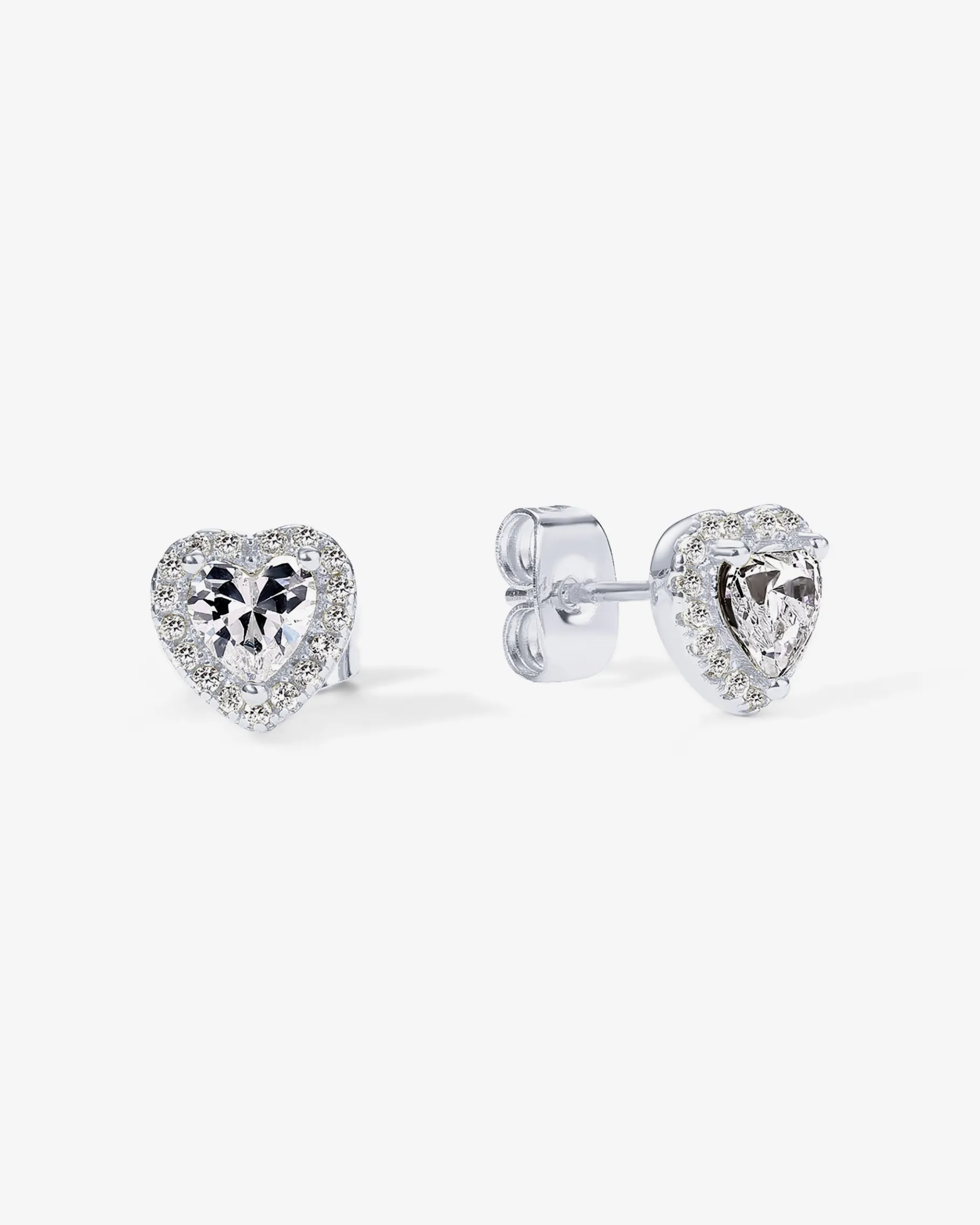 PAVOI Studs-Heart Halo Studs