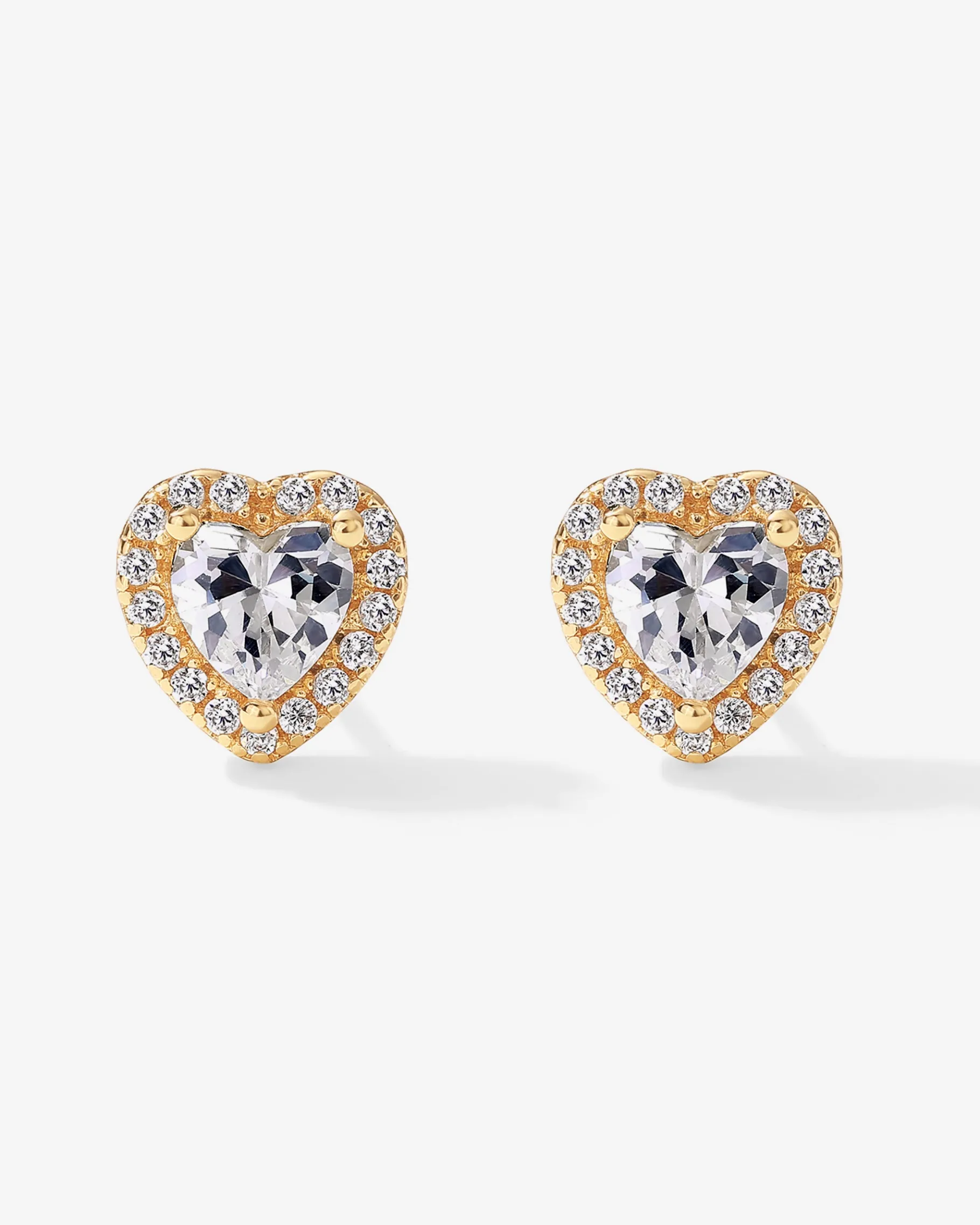 PAVOI Studs-Heart Halo Studs