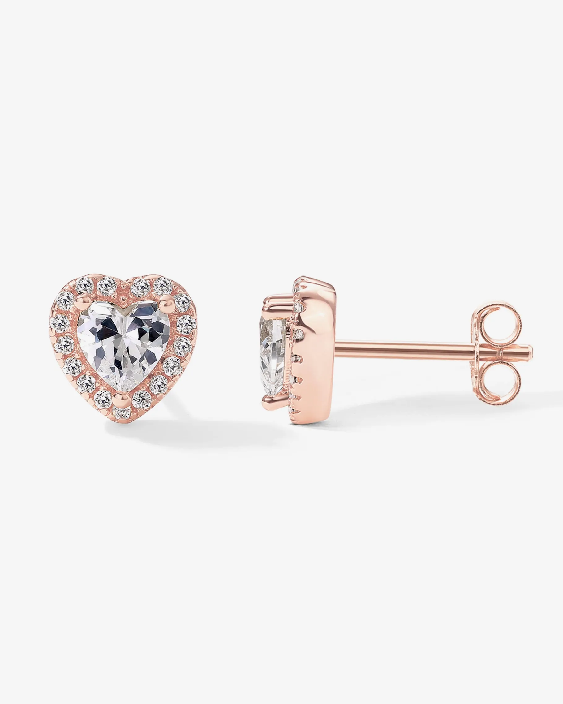 PAVOI Studs-Heart Halo Studs