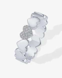PAVOI Statement|Statement-Heart Stackable Ring