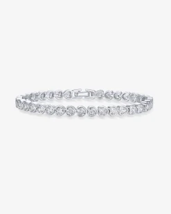 PAVOI Tennis-Heart-Shaped Tennis Bracelet