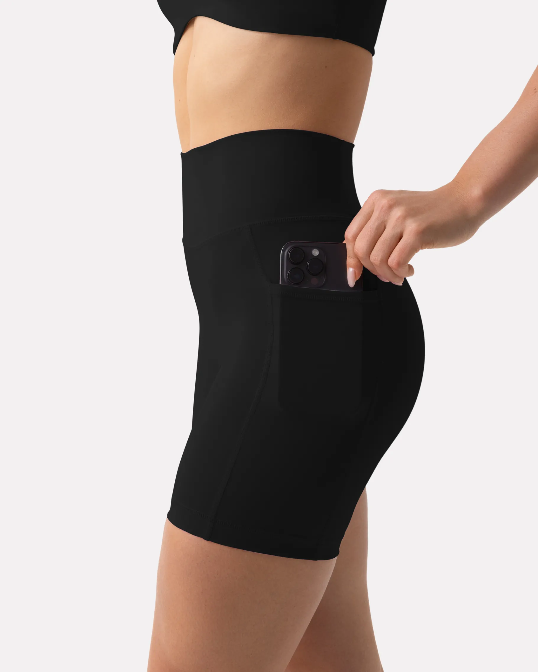PAVOI With Pockets|6" Inseam-High-Waisted Butt Lifting 6" Biker Shorts with Pockets