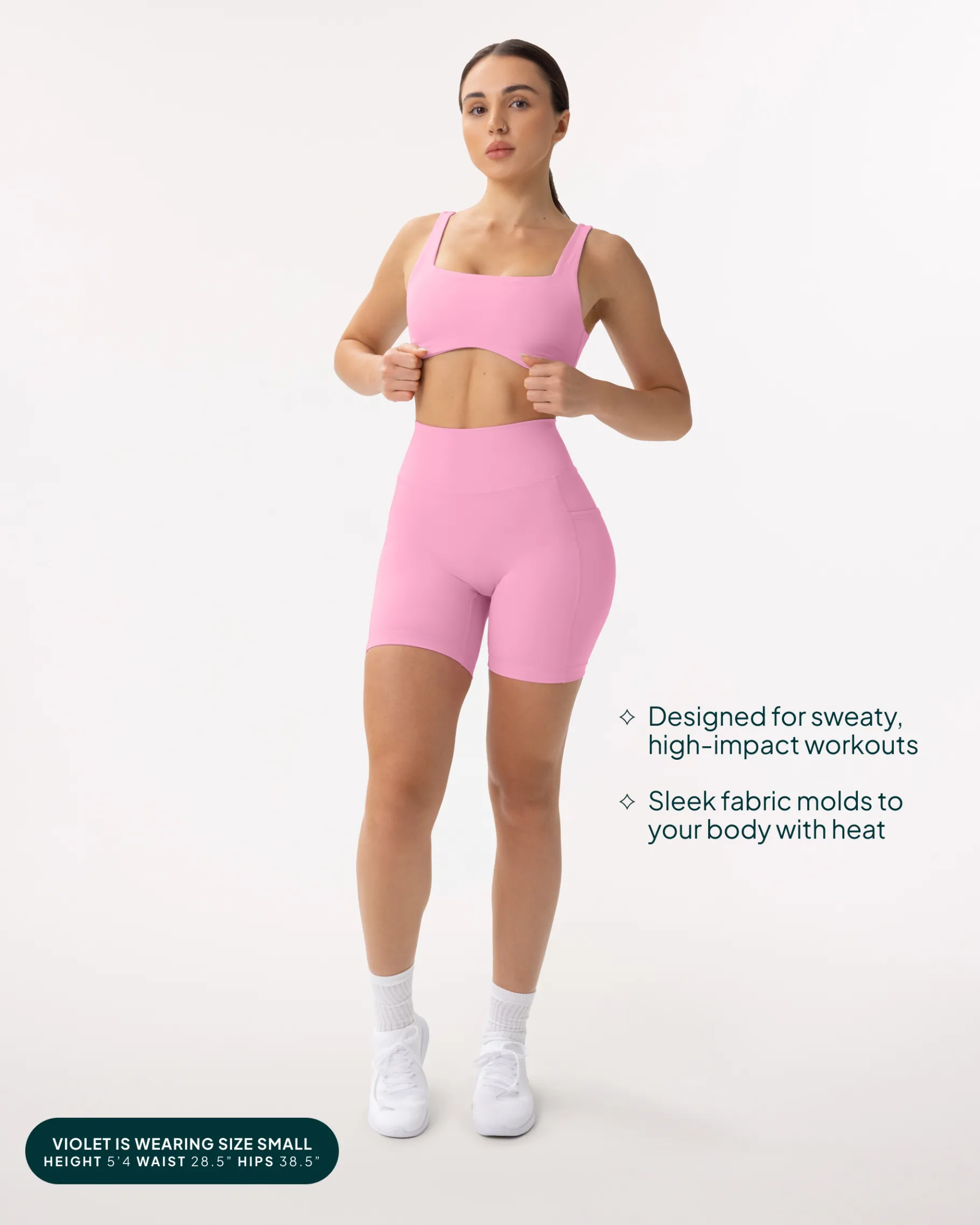 PAVOI With Pockets|6" Inseam-High-Waisted Butt Lifting 6" Biker Shorts with Pockets