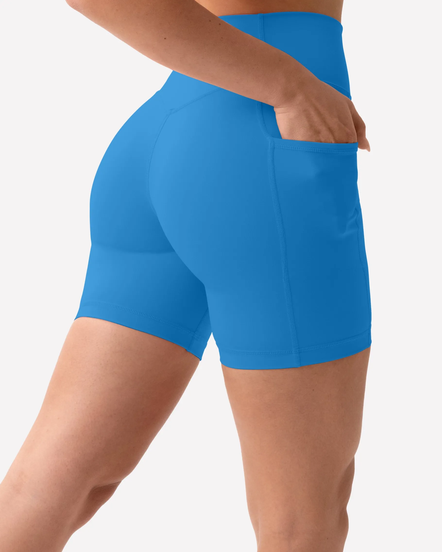 PAVOI With Pockets|6" Inseam-High-Waisted Butt Lifting 6" Biker Shorts with Pockets
