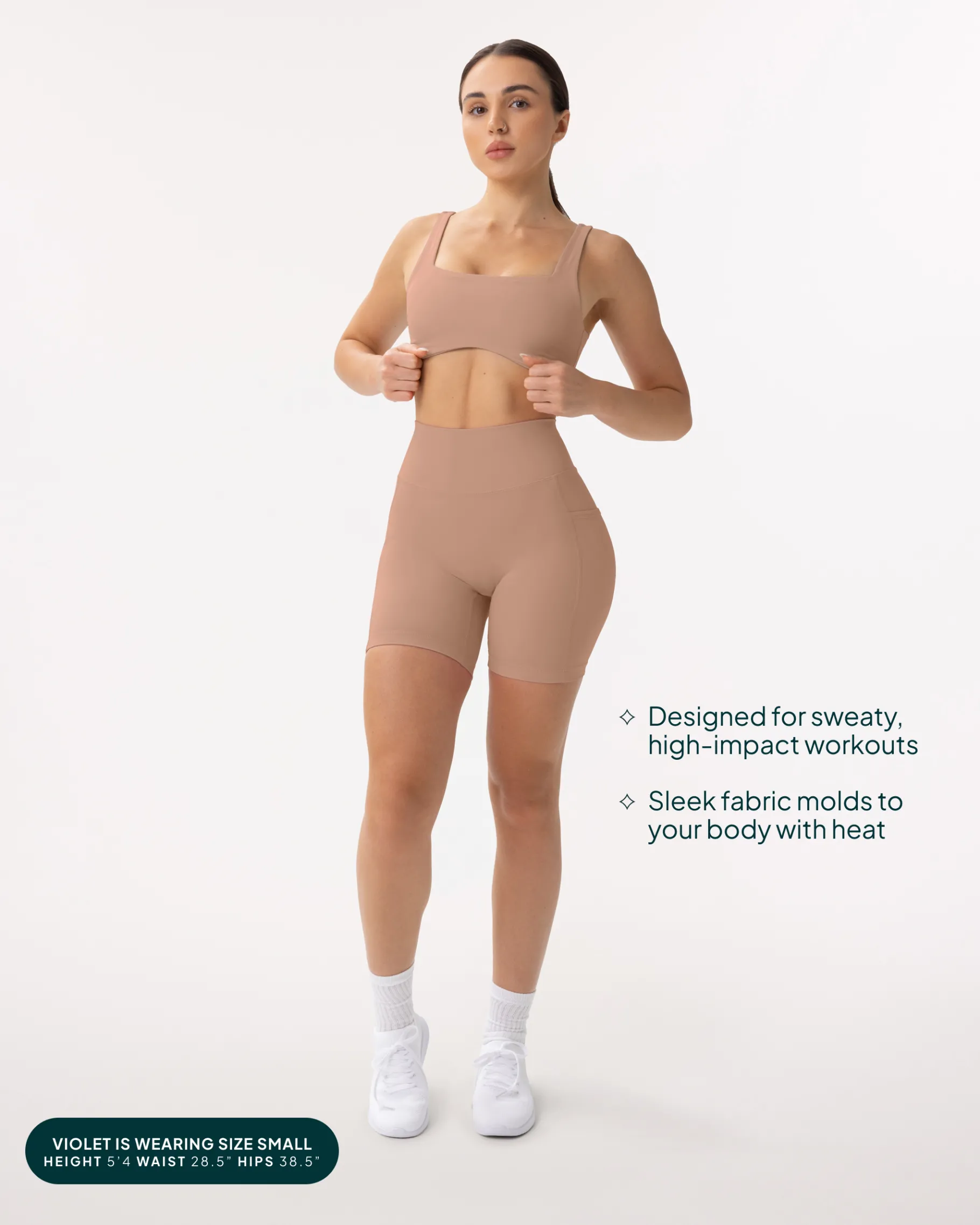 PAVOI With Pockets|6" Inseam-High-Waisted Butt Lifting 6" Biker Shorts with Pockets