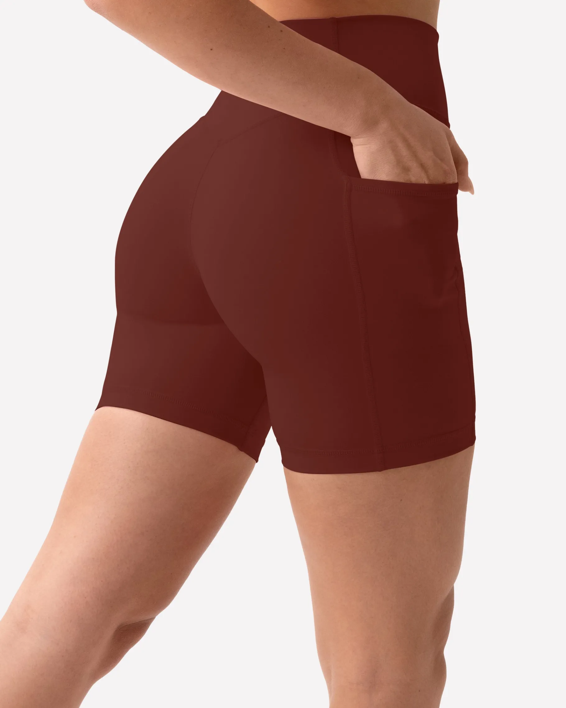 PAVOI With Pockets|6" Inseam-High-Waisted Butt Lifting 6" Biker Shorts with Pockets