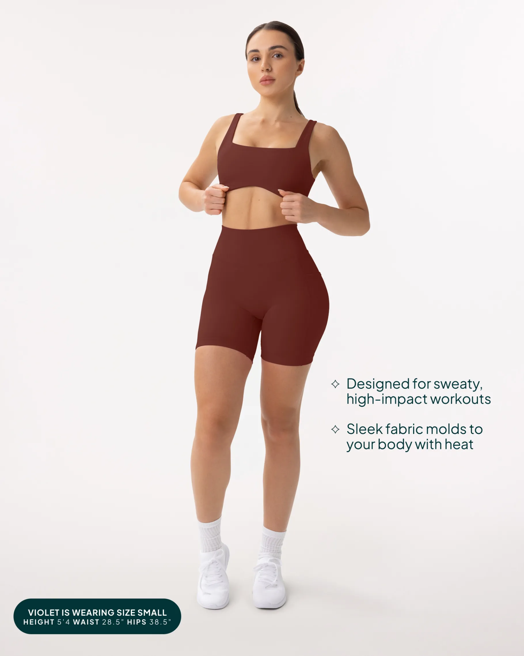 PAVOI With Pockets|6" Inseam-High-Waisted Butt Lifting 6" Biker Shorts with Pockets