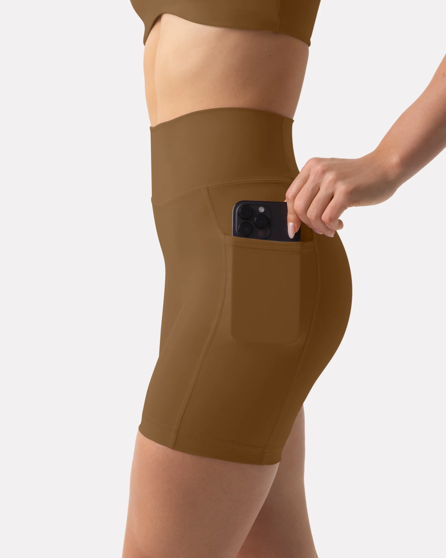 PAVOI With Pockets|6" Inseam-High-Waisted Butt Lifting 6" Biker Shorts with Pockets