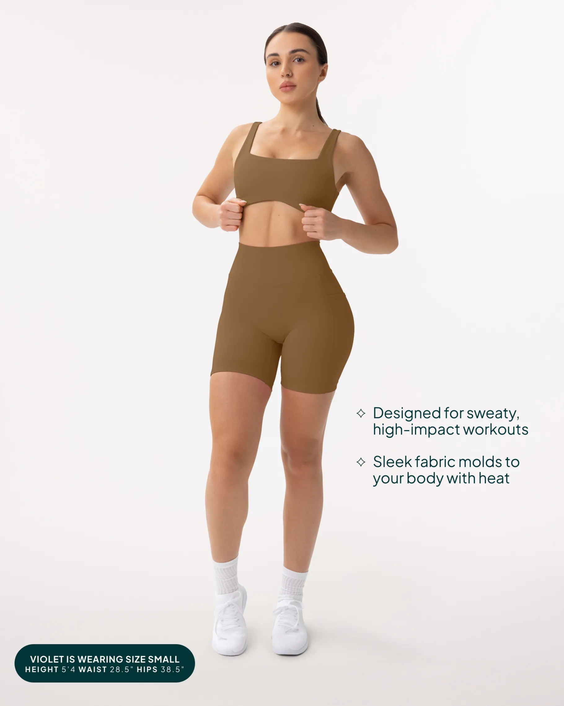 PAVOI With Pockets|6" Inseam-High-Waisted Butt Lifting 6" Biker Shorts with Pockets