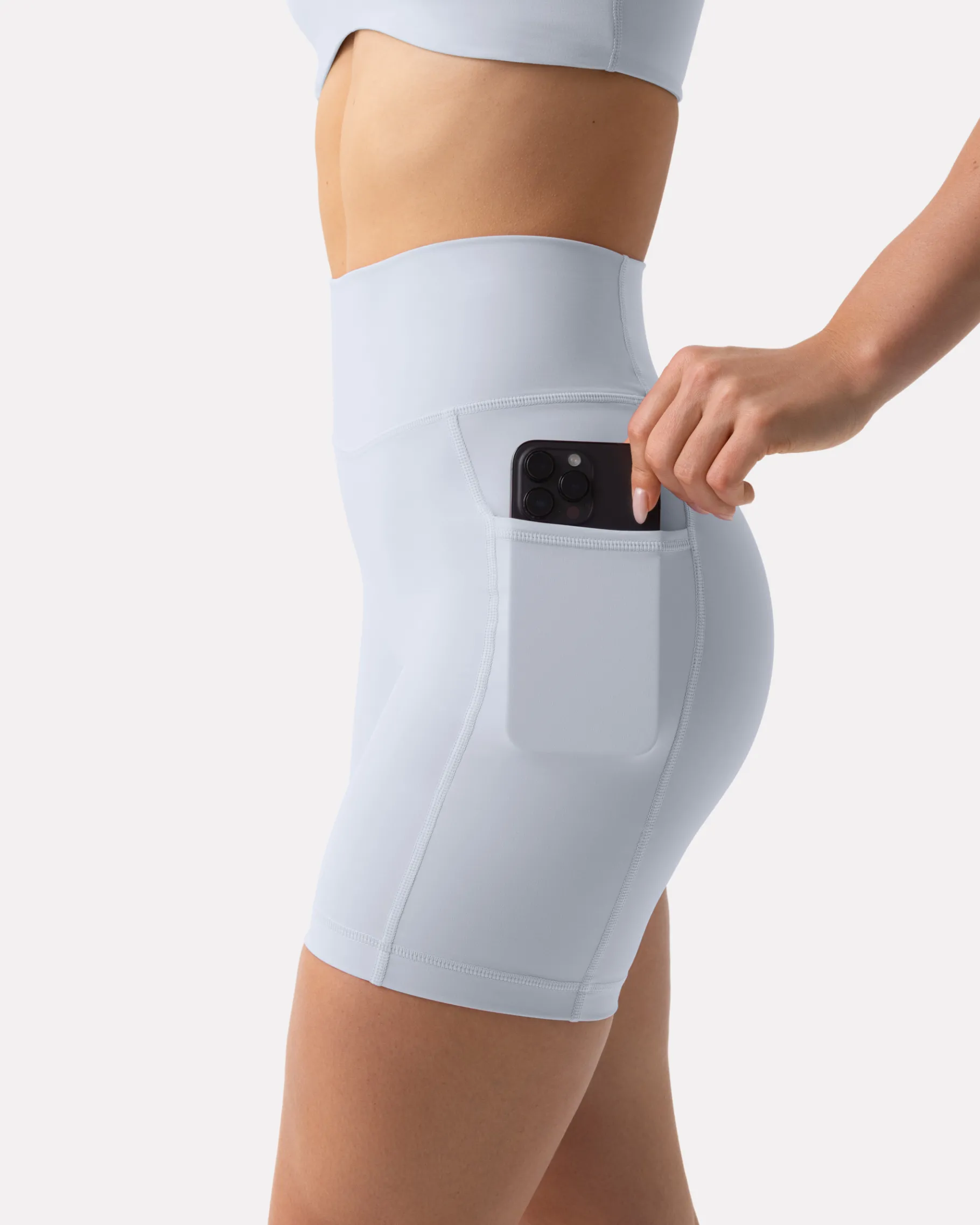 PAVOI With Pockets|6" Inseam-High-Waisted Butt Lifting 6" Biker Shorts with Pockets