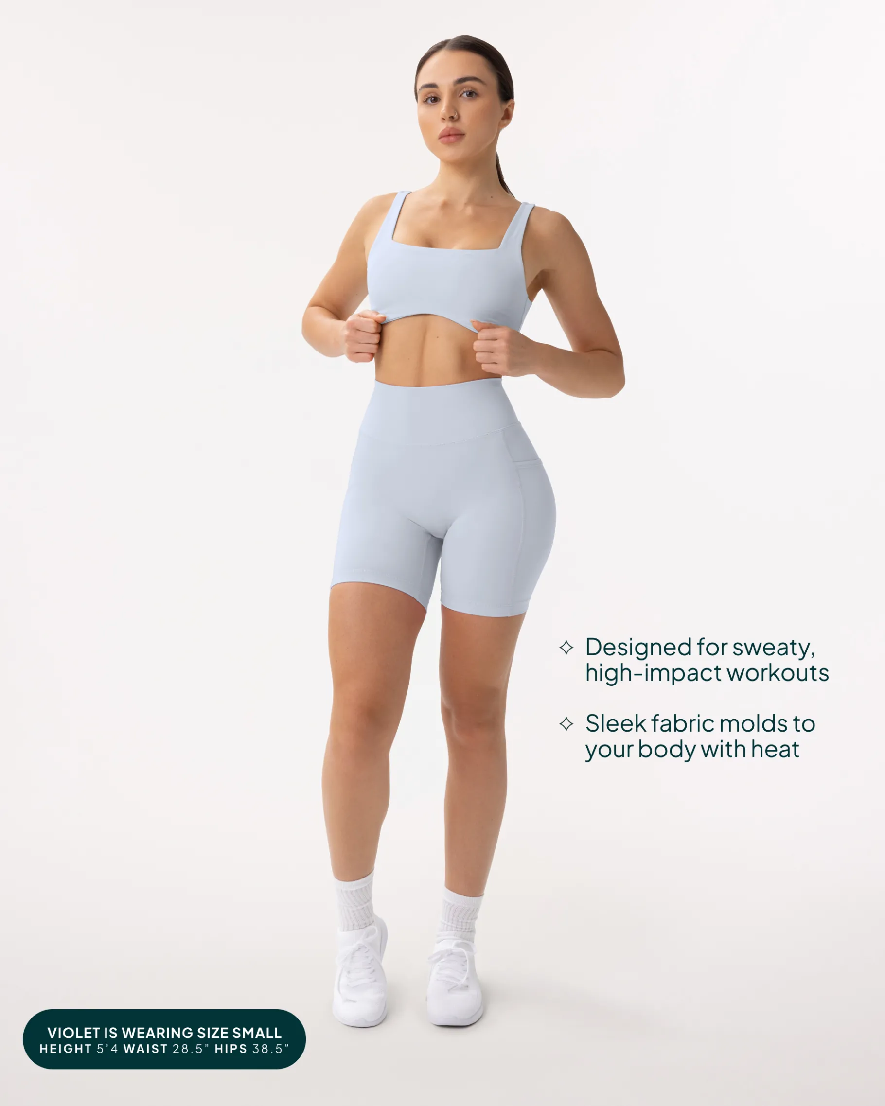 PAVOI With Pockets|6" Inseam-High-Waisted Butt Lifting 6" Biker Shorts with Pockets