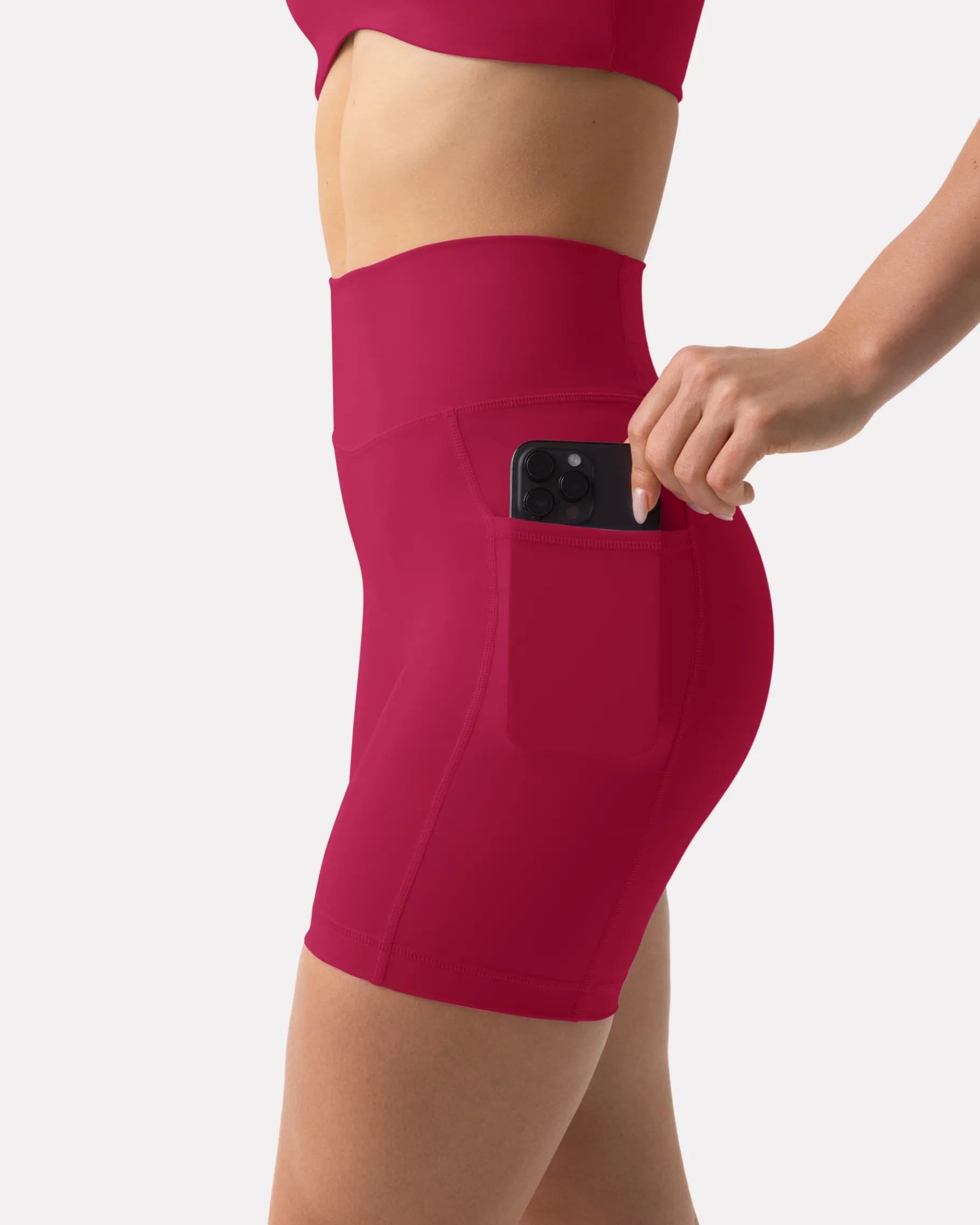 PAVOI With Pockets|6" Inseam-High-Waisted Butt Lifting 6" Biker Shorts with Pockets