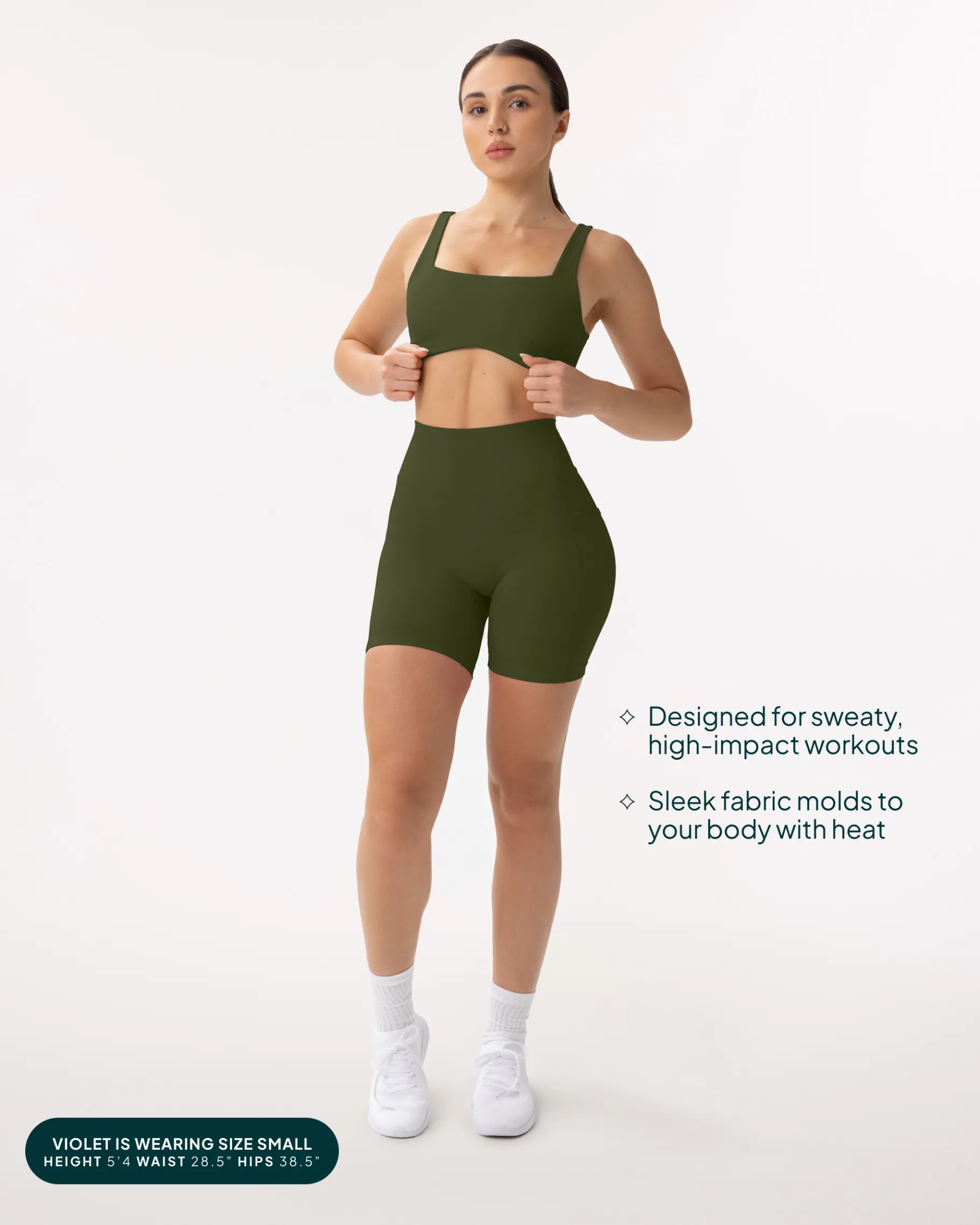 PAVOI With Pockets|6" Inseam-High-Waisted Butt Lifting 6" Biker Shorts with Pockets