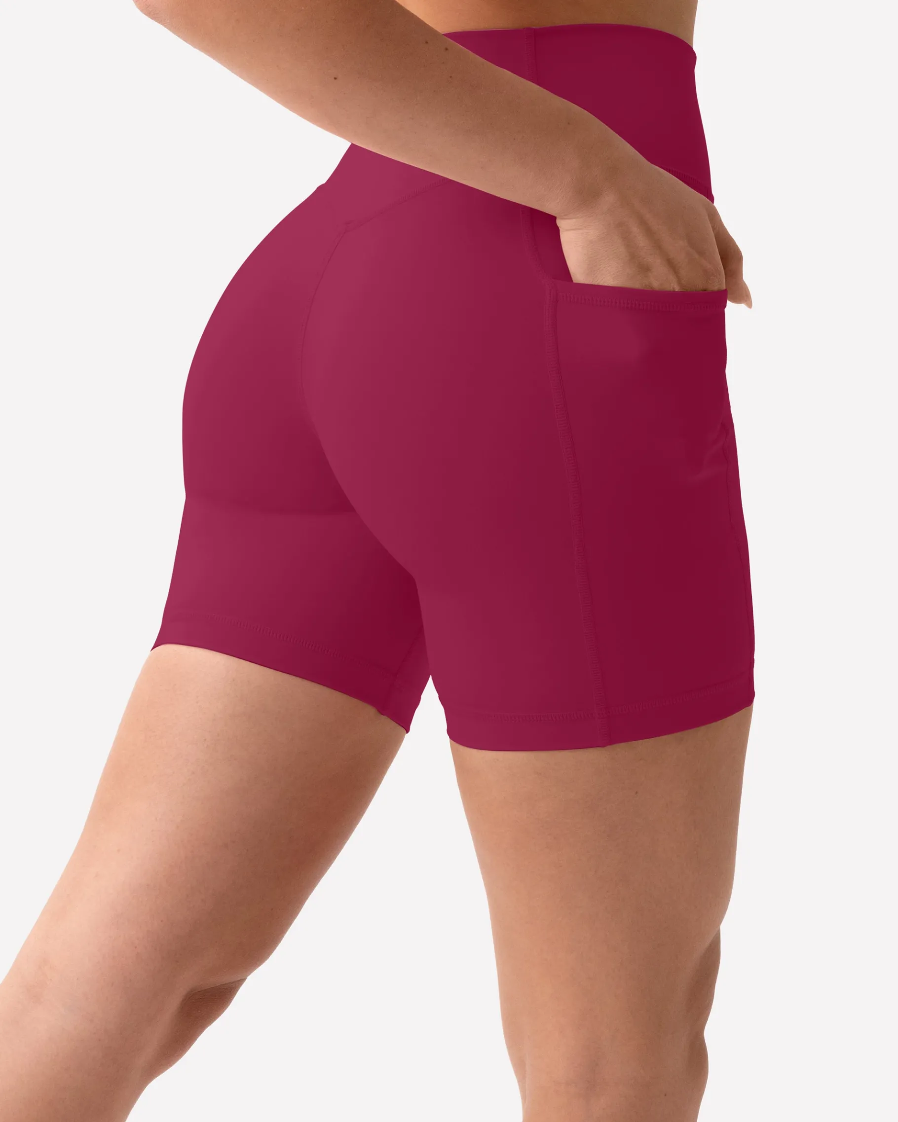 PAVOI With Pockets|6" Inseam-High-Waisted Butt Lifting 6" Biker Shorts with Pockets
