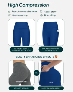 PAVOI With Pockets|Leggings-High-Waisted Butt Lifting Full-Length Leggings with Pockets