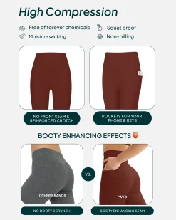 PAVOI With Pockets|Tall Length-High-Waisted Butt Lifting Tall-Length Leggings with Pockets