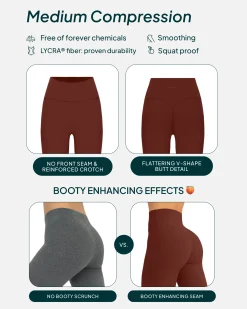 PAVOI Full Length|Leggings-High-Waisted Butt Lifting Full-Length Yoga Leggings