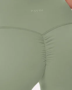 PAVOI Full Length-High-Waisted Lifting Full-Length Yoga Leggings with Scrunch