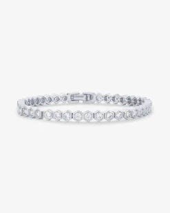 PAVOI Tennis-Honeycomb Tennis Bracelet