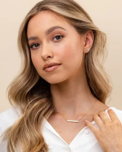 PAVOI Pendants-Horizontal Birthstone Bar Necklace