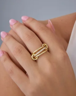 PAVOI Statement|Statement-Interlocked Stack-and-Shine Ring