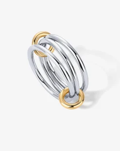 PAVOI Statement|Statement-Interlocked Two-Toned Ring