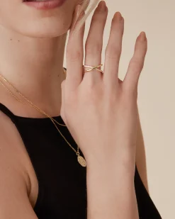PAVOI Stackable-Julie Cross Ring