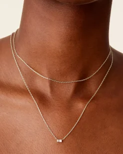PAVOI Pendants|Layered-Layered Baguette Pendant Necklace