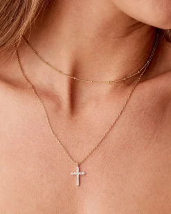 PAVOI Pendants|Layered-Layered Cross Pendant Necklace