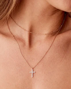 PAVOI Pendants|Layered-Layered Cross Pendant Necklace