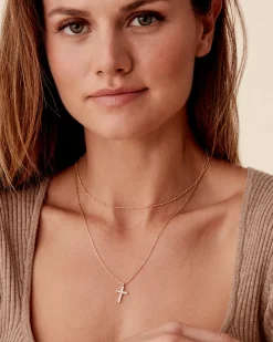 PAVOI Pendants|Layered-Layered Cross Pendant Necklace
