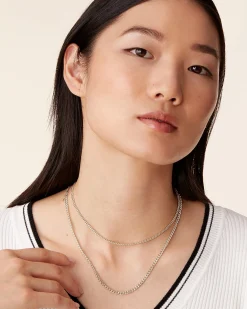PAVOI Layered|Chains-Layered Curb Link Chain Necklace