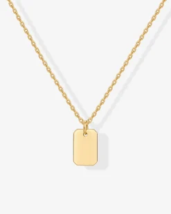 PAVOI Pendants|Layered-Layered Dog Tag Pendant Necklace