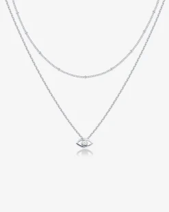 PAVOI Pendants|Layered-Layered Evil Eye Necklace