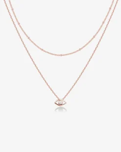 PAVOI Pendants|Layered-Layered Evil Eye Necklace