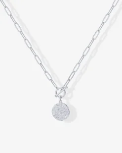 PAVOI Pendants|Layered-Layered Pendant Paperclip Necklace