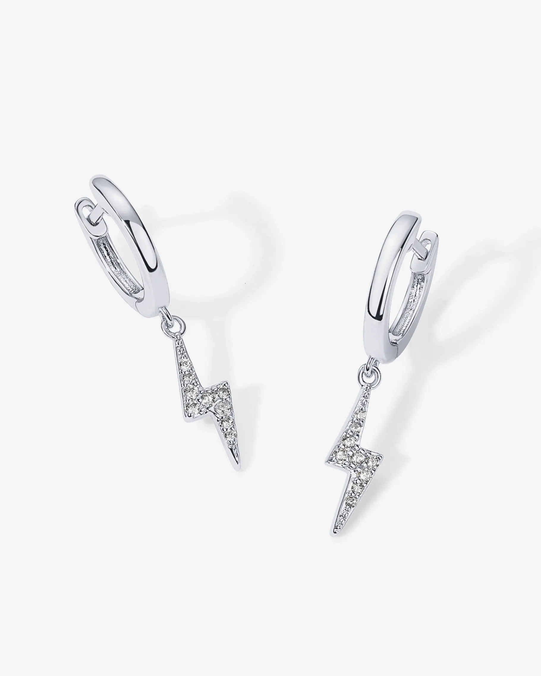 PAVOI Dangle & Threader|Huggies-Lightning Bolt Huggies