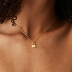 PAVOI Pendants-Lock Pendant Necklace