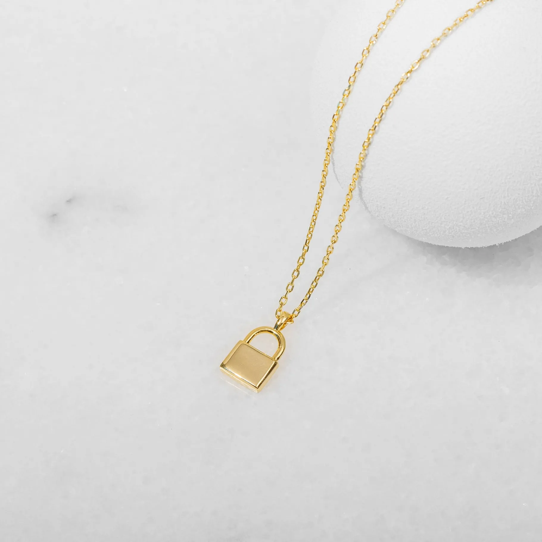 PAVOI Pendants-Lock Pendant Necklace