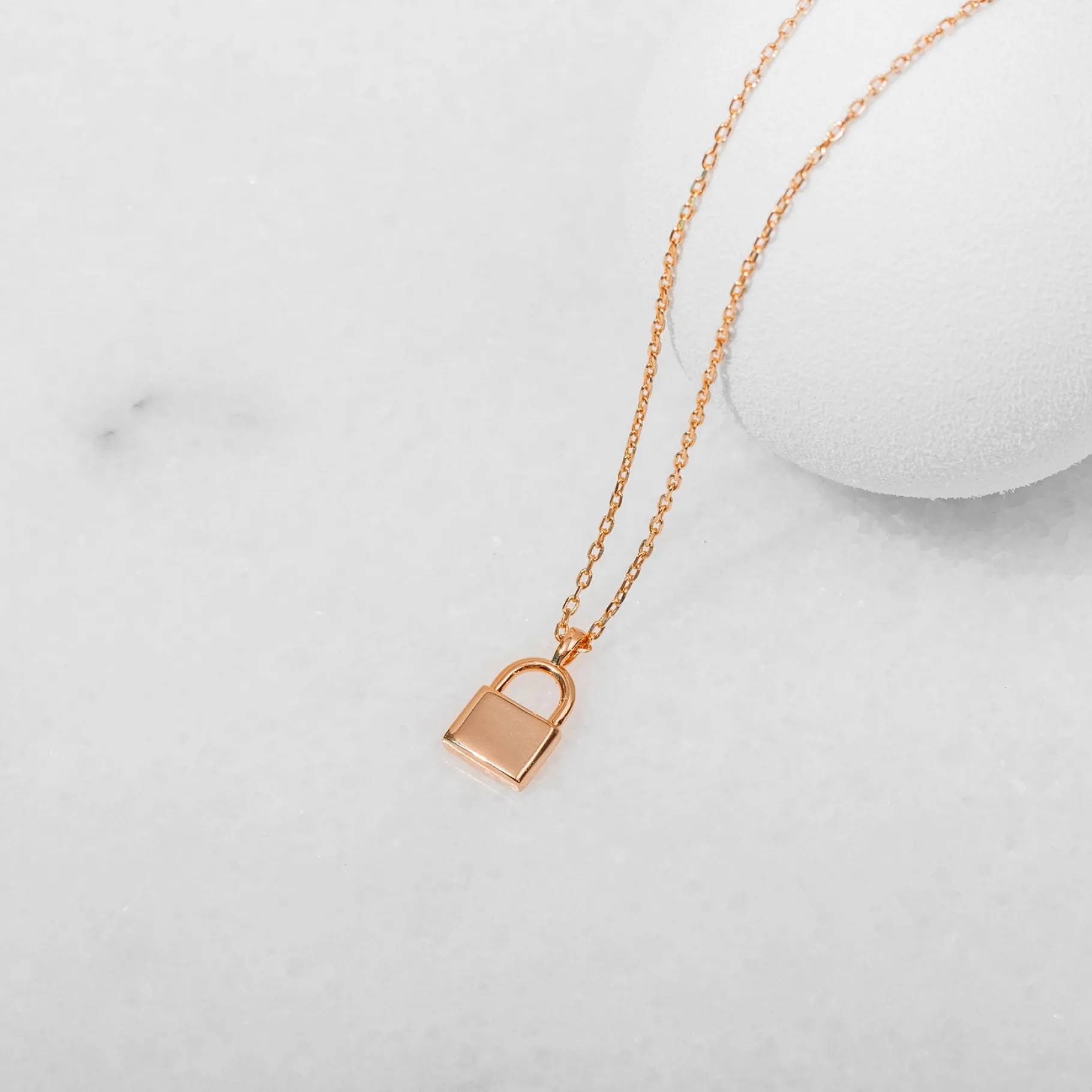 PAVOI Pendants-Lock Pendant Necklace