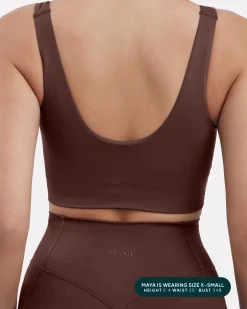 PAVOI Medium Support Bras|Bras-Longline Square Neck Medium-Support Padded Sports Bra