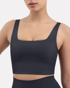 PAVOI Medium Support Bras|Bras-Longline Square Neck Medium-Support Padded Sports Bra