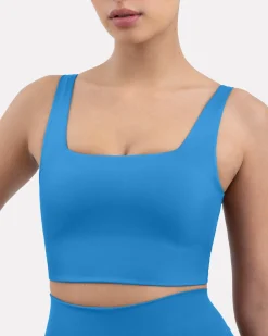 PAVOI Medium Support Bras|Bras-Longline Square Neck Medium-Support Padded Sports Bra
