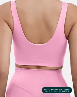 PAVOI Medium Support Bras|Bras-Longline Square Neck Medium-Support Padded Sports Bra