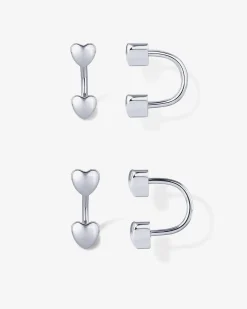 PAVOI Studs|Huggies-Lots of Love Half Hoop Huggie