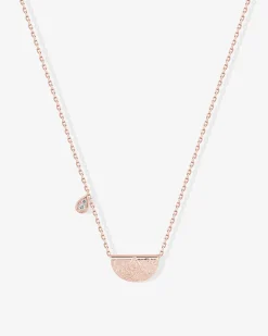 PAVOI Pendants-Lotus Engraved Pendant Necklace