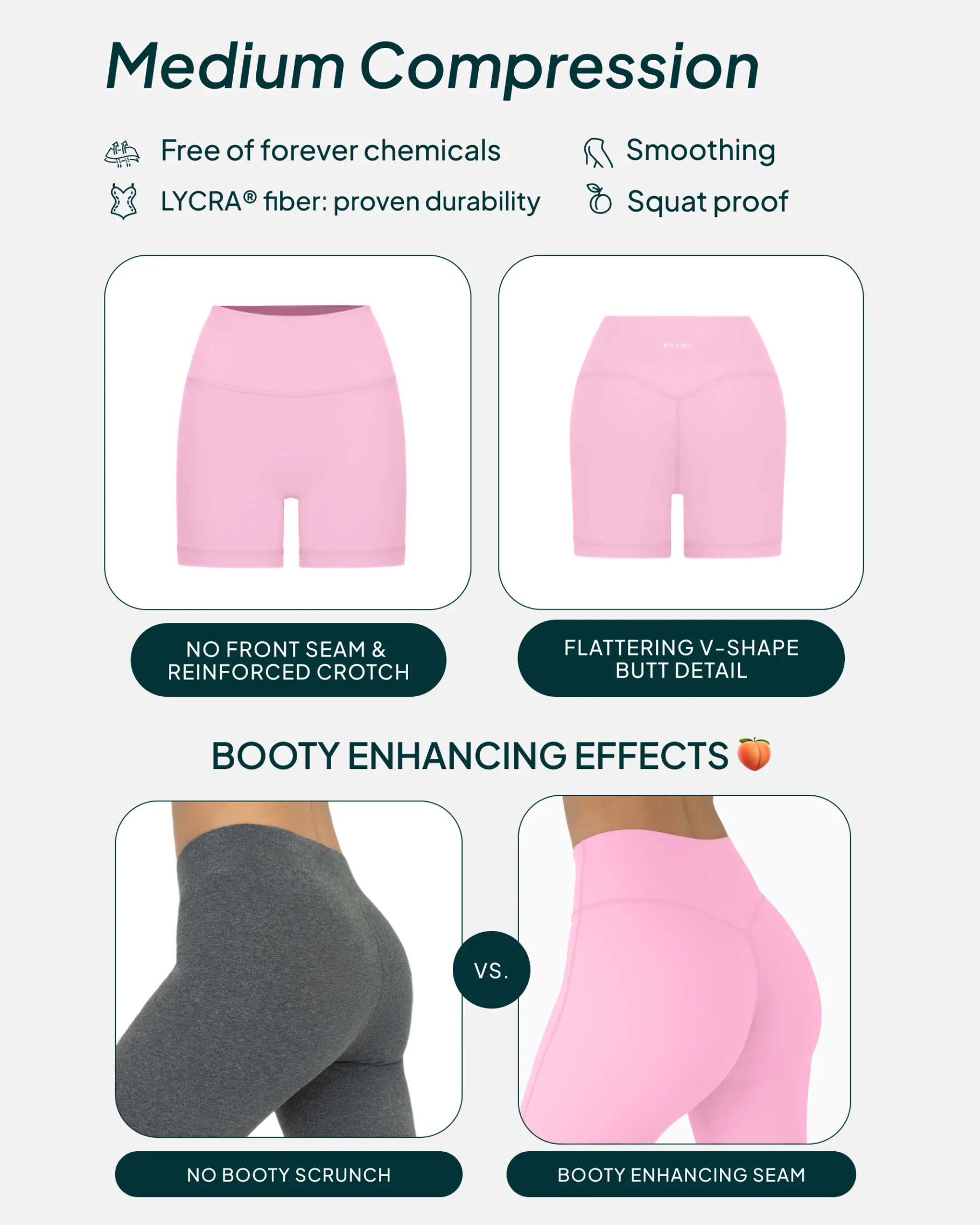 PAVOI 6" Inseam|Shorts-Low-Impact Butt Lifting High-Waisted 6" Seasonal Biker Shorts