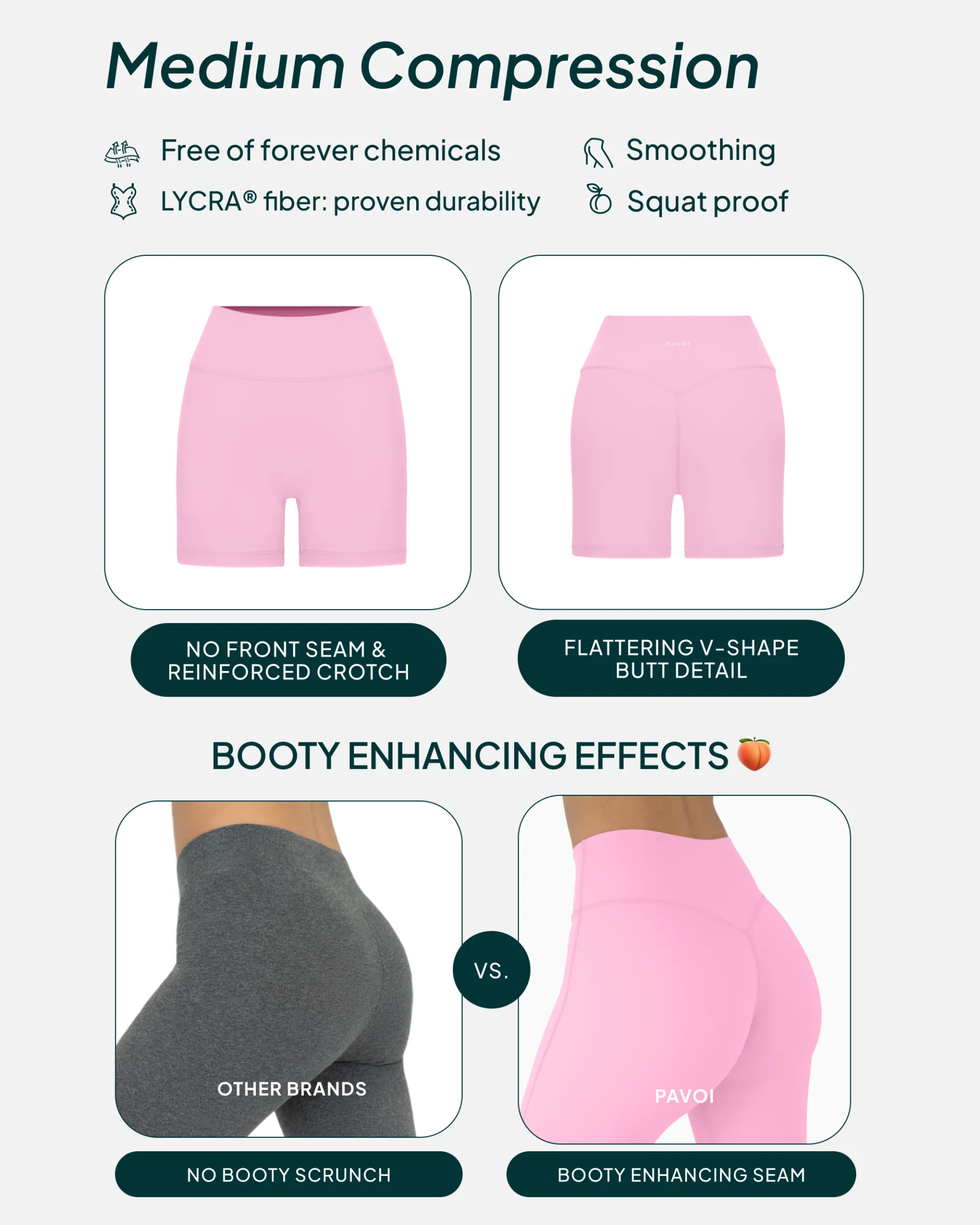 PAVOI 4" Inseam|Shorts-Low-Impact Butt Lifting High-Waisted 4" Seasonal Biker Shorts