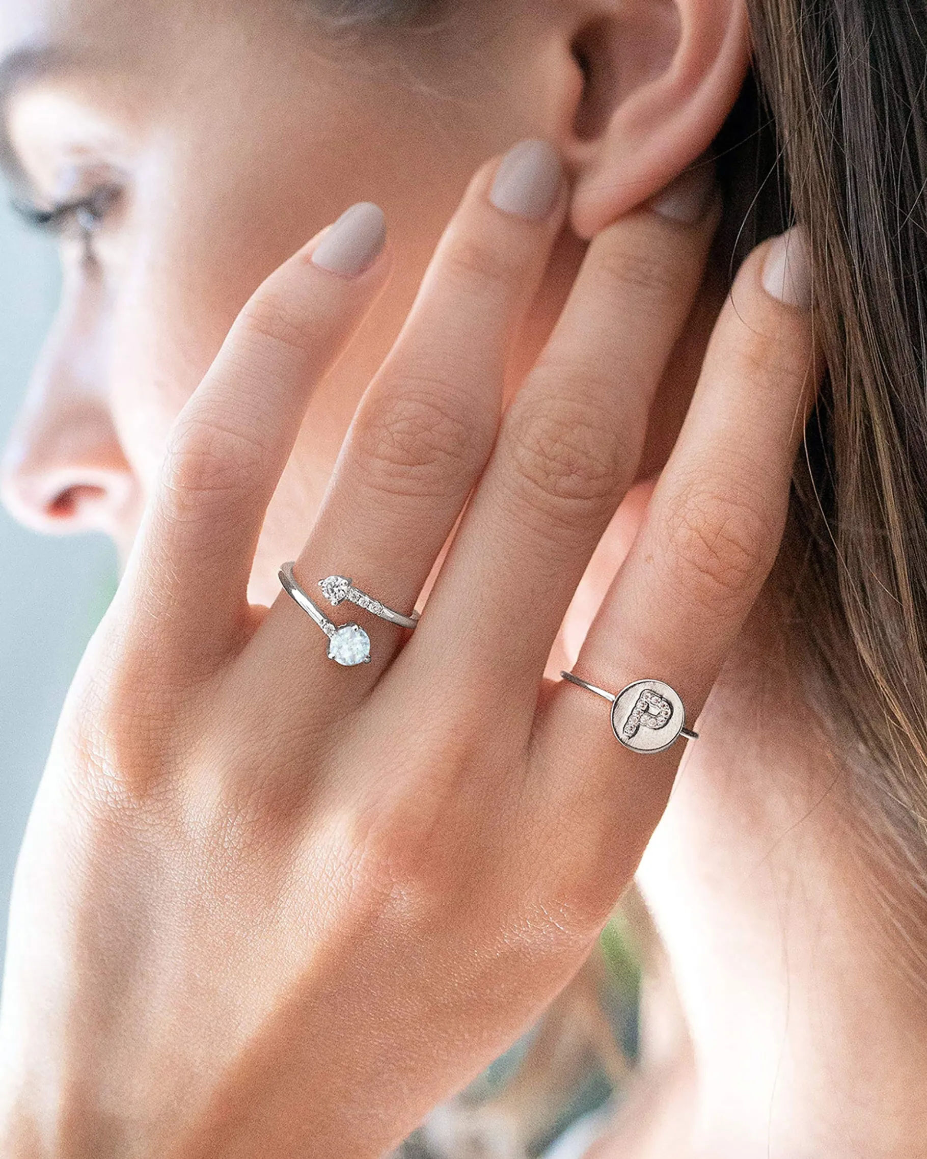 PAVOI Adjustable|Stackable-Luna Ring