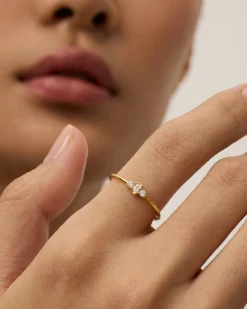 PAVOI Stackable-Magnolia Thin Ring